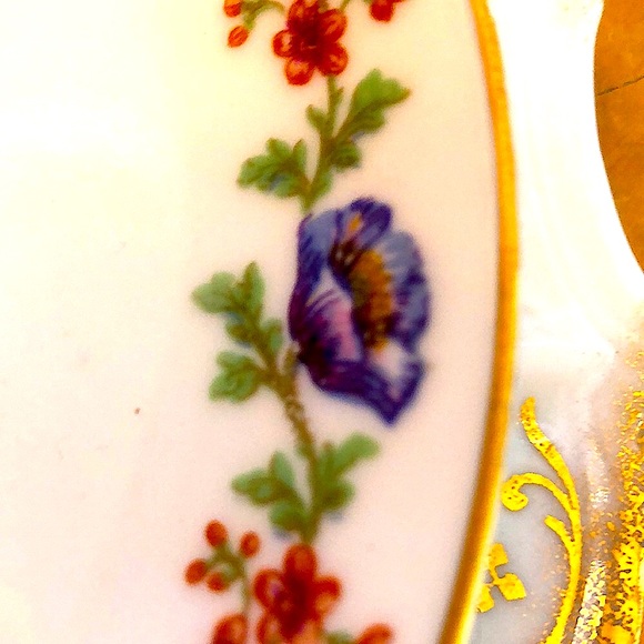 EUC- Theodore Haviland Limoges Double Handled Bouillon & Under Plate - Picture 9 of 12